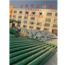 贵州代总的100套竹节杆太阳能路灯即将完工！