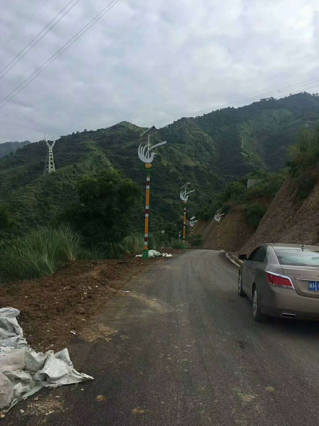 贵州民族特色太阳能路灯安装图