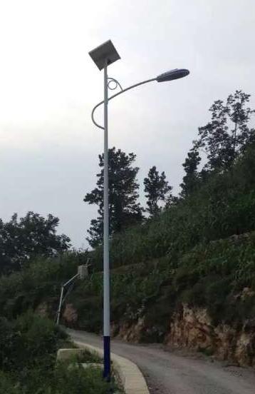 【太阳能路灯案例】河南信阳6米农村太阳能路灯工程